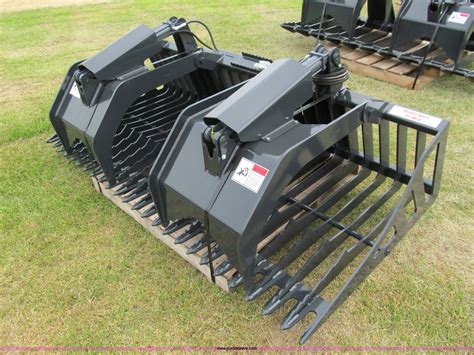 stout skid steer brush grapple hd72-8|tractor grapple bucket.